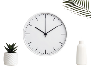 Wall clock for classroom png school room clock png educational decor png analog timepiece png teaching tool png transparent background image