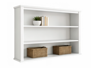 Wall-mounted shelf png floating shelf png storage rack png home decor accessory png wall organizer png transparent background image