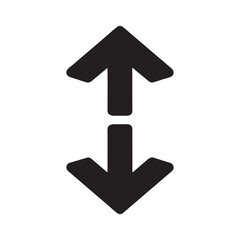 Scroll up down icon isolated. simple vector icon on white background