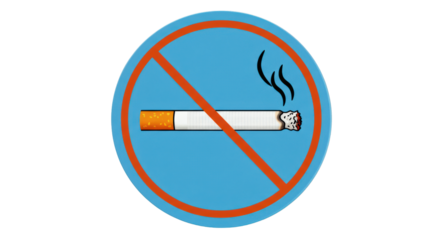 Isolated No Smoking Sign