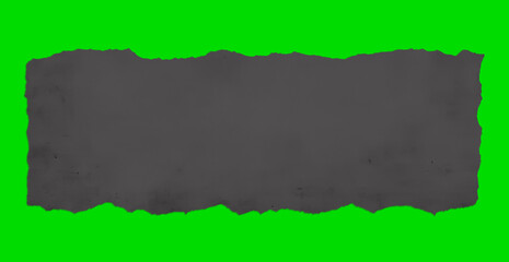 green torn paper, Torn Dark Paper and Green Screen, Ripped Black Paper Frame and Chroma Key, Blank Grunge Note Background