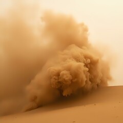 sand storm in the desert