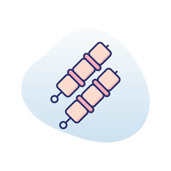 Skewer  Vector icon