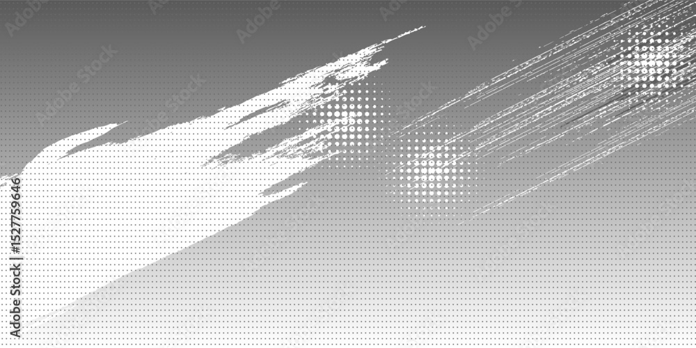 Poster halftone on gray background. vector dots glitter or halftone glitter pattern texture pop art style b