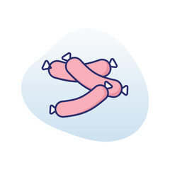 Sausage  Vector icon
