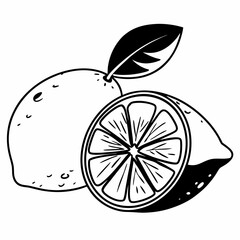 vector illustration of lemon