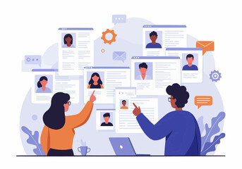 Obraz premium business man with laptop