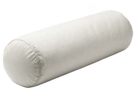 Yoga bolster png cushion for yoga poses png restorative support pillow png fitness prop png transparent background image