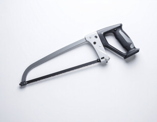 Modern Hacksaw Tool Isolated on White Background