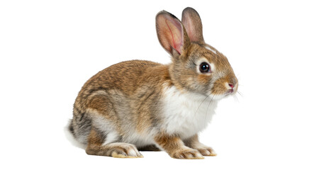 Isolated Brown Rabbit
