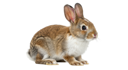 Isolated Brown Rabbit