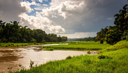 Landscape With River Bangladesh