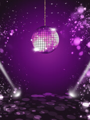Disco Ball Party Poster
