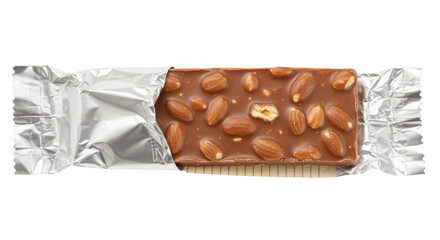 Isolated Almond Chocolate Bar