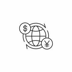 Fototapeta premium currency exchange icon sign vector