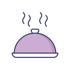 Food Tray Vector icon