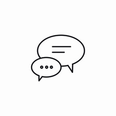 group discussion icon sign vector