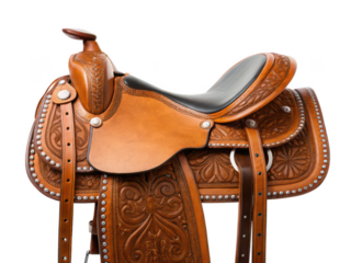 Animal saddle png riding saddle png horse saddle png animal riding gear png leather saddle png transparent background image