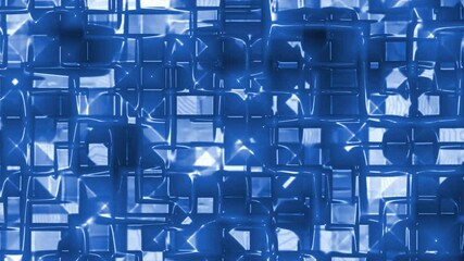 A glowing abstract grid with layered textures, evoking the look of blue crystal perfect for modern designs, digital presentations, or futuristic UI elements. - Powered by Adobe