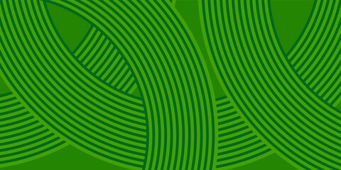 farm green banner, organic abstract background with fields. wavy green lines, natural organic products. ecology background. striped farmer green Pattern © Alfin