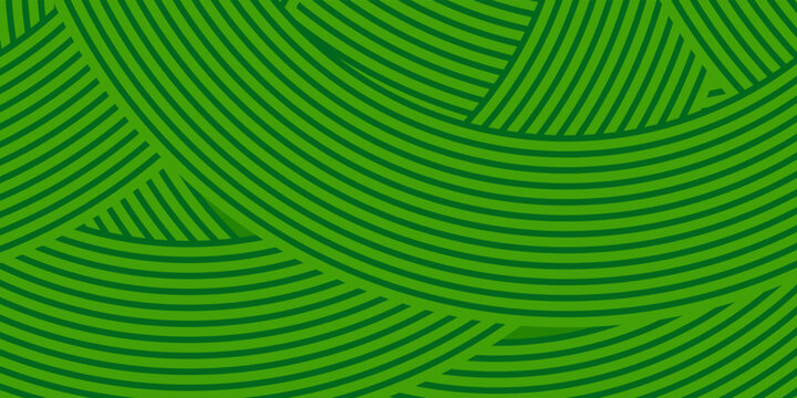 farm green banner, organic abstract background with fields. wavy green lines, natural organic products. ecology background. striped farmer green Pattern