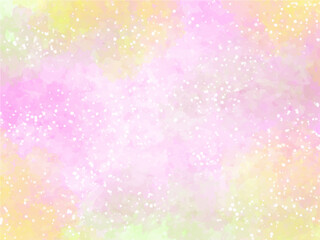 春の桜や秋のコスモスのイメージのテクスチャー背景素材。桜やコスモスなど色々な花の咲いたあたたかい陽射しのぼんやりしたイメージ。キラキラした光の粒子。