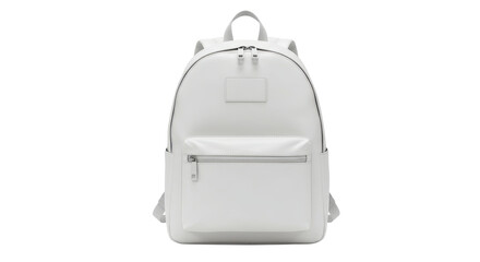 Isolated white backpack
