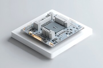 Block-shaped tech features magnetic parts for configuration.
