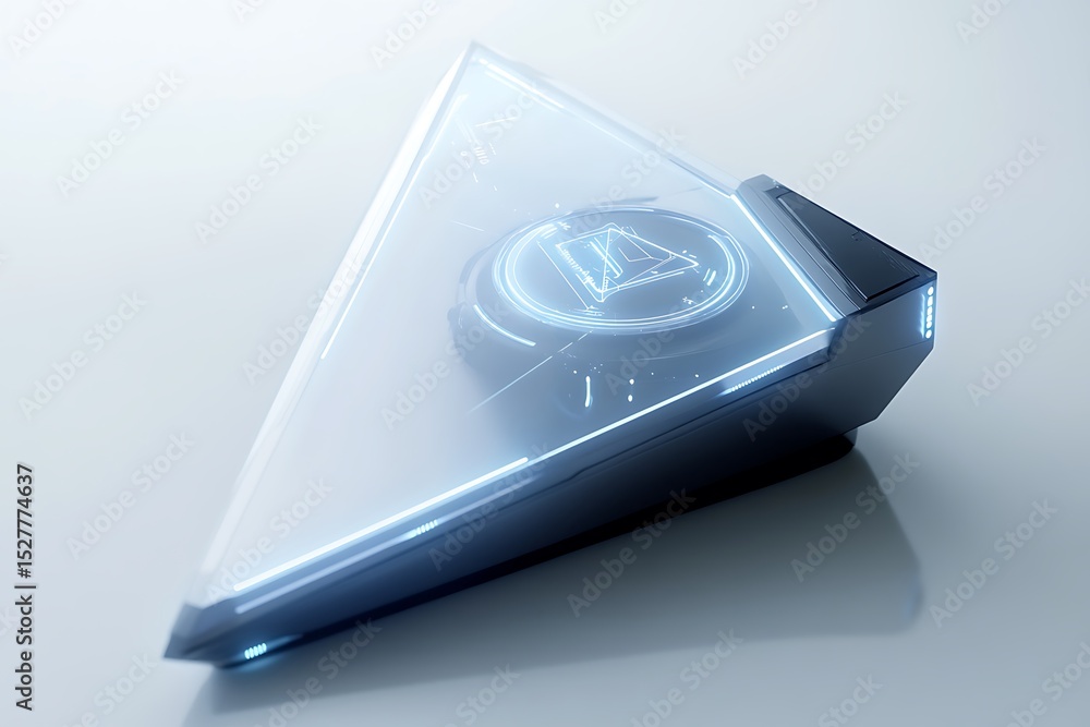 Poster three-sided handheld gadget includes a rotating control part.