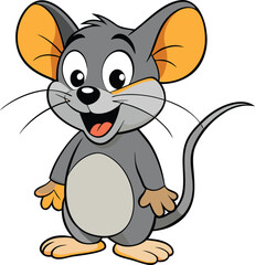 a mouse with happy face