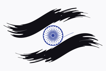 A watercolor style indian flag design celebrating independence day