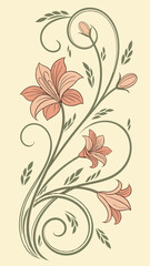 Vector Traditional Mexican pattern cacti, suns and stripes in orange and blue colors. Handmade ceramic style Tialave