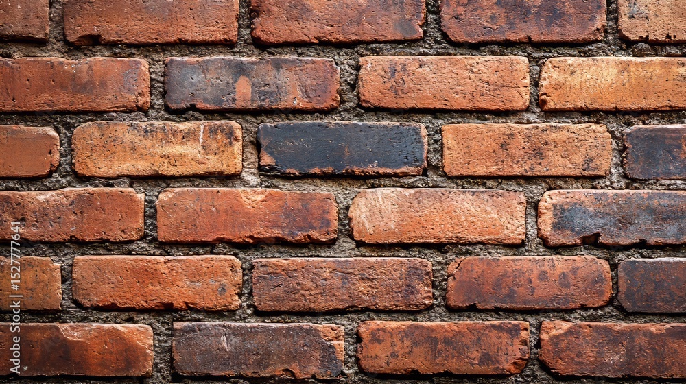 Poster aged distressed brick wall background with textured surface and rustic charm for various projects