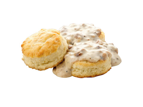 Biscuit and gravy png southern breakfast png biscuits with gravy png comfort food png country style meal png homestyle biscuit gravy png breakfast dish png transparent background image