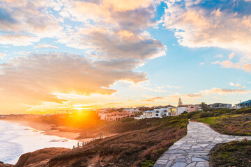 Sunset above Encounter Bay viewed from Knight Beach, South Australia.