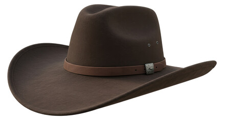 Isolated Brown Cowboy Hat