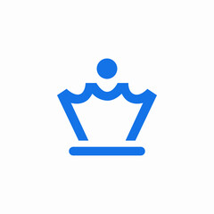 quality crown icon sign vector