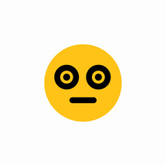 shocked impression icon sign vector