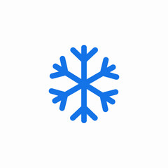 shaped snowflake icon sign vector
