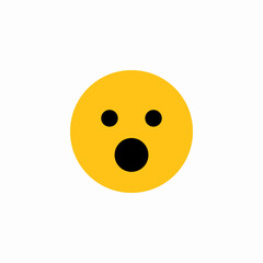 surprised impression icon sign vector