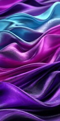Fototapeta premium Luxurious Gradient Waves A Captivating Dance of Color and Texture in Abstract Digital Art Design