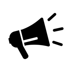 Megaphone, announcement, promotion — flat vector icon