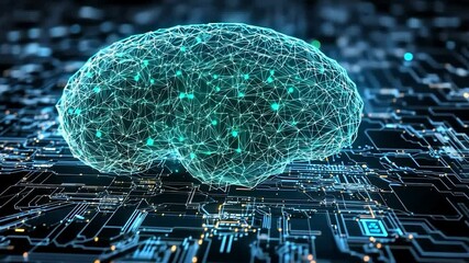 Digital Brain: AI, Neural Network, Technology - Powered by Adobe