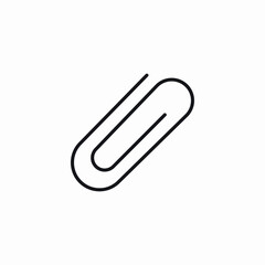 paper clip icon sign vector