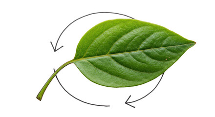 Isolated Green Leaf