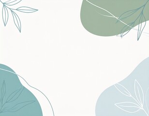 Wave patterns with leaves background
