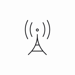 tower signal icon sign vector