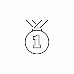 winning medal icon sign vector