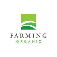 Good quality organic farm or ranch abstract logo template design.