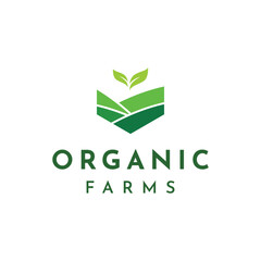 Good quality organic farm or ranch abstract logo template design.
